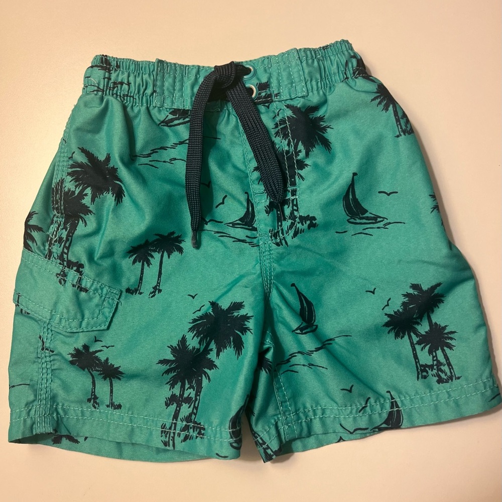 Kanu Surf Boys' Echo Quick Dry UPF 50+ Beach Swim Trunk, Size 2T